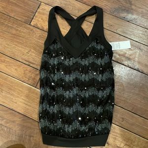 Black sequin tank top. From the Buckle. Never worn.